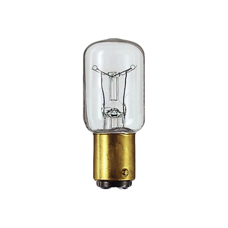 Surse de iluminat - Bec incandescent tubular clar 20W cu soclu B15d pentru masina de cusut