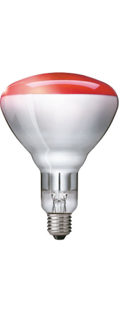 Bec infrarosu rosu BR125 cu soclu E27 si putere de 150 W [1]