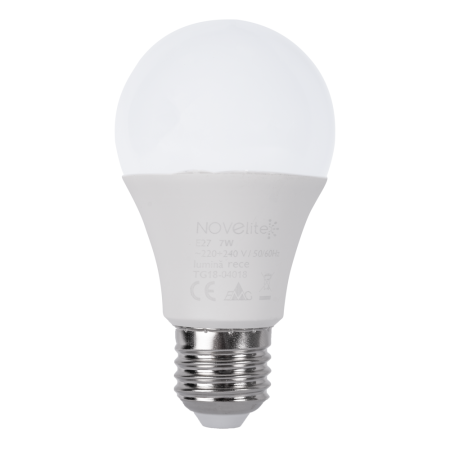 Bec LED - Bec LED A60 7W cu soclu E27 si lumina rece 6400K