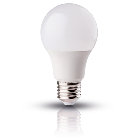 Bec LED - Bec LED A60 9W cu dulie E27 si lumina rece 6400K