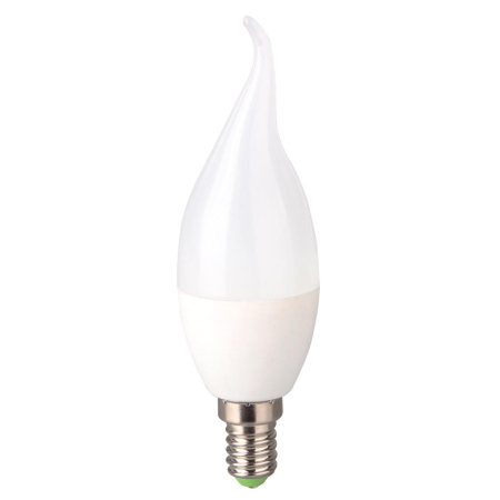 Bec LED tip lumanare flacara C37 cu soclu E14 si lumina calda 3000K [0]
