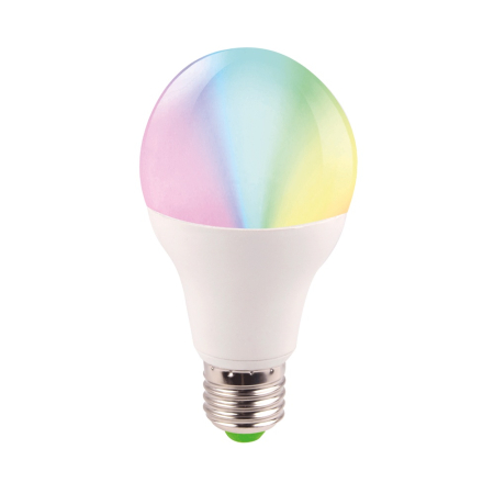 Bec LED - Bec LED A60 5W cu dulie E27 si lumina RGB multicolora