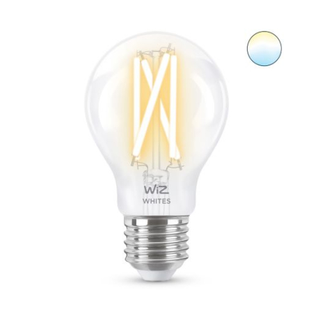 Bec LED cu filament transparent A60 7W E27 cu control WiFi si lumina alba reglabila [1]