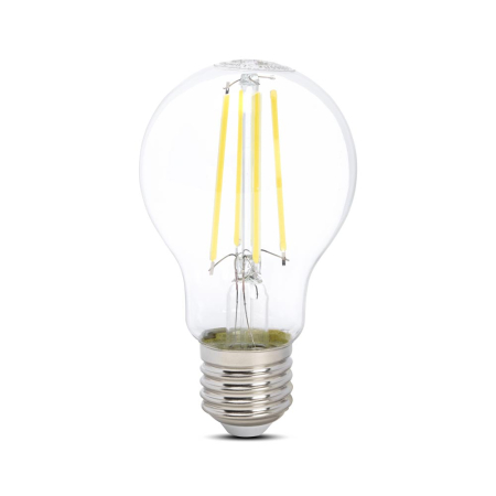 Bec LED filament A60 8W cu soclu E27 si lumina rece 6500K [0]