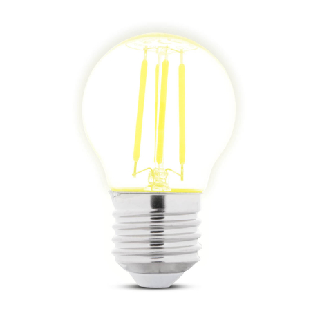 Bec LED - Bec LED filament sferic G45 4W cu dulie E27 si lumina calda 2700K