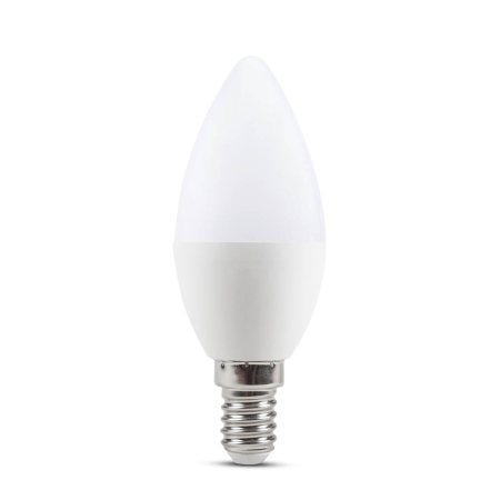 Bec LED - Bec LED tip lumanare 5W cu soclu E14 si lumina alba rece 6400K