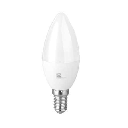 Bec LED - Bec LED lumanare B37 5W cu dulie E14 si lumina rece 6400K