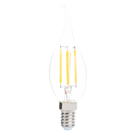 Bec LED - Bec LED forma lumanare flacara cu dulie E14, 4 W si lumina calda 2700 K