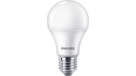 Surse de iluminat - Bec LED Philips CorePro A60 cu dulie E27, 10W, 1055 lm, lumina rece 6500K