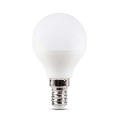 Bec LED - Bec LED sferic mat cu soclu E14, 5W si lumina rece 6400K
