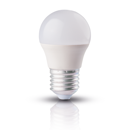 Bec LED - Bec LED sferic 5W cu dulie E27 si lumina rece 6400K
