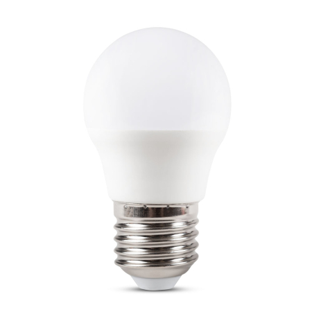 Bec LED - Bec LED sferic 5W cu dulie E27 si lumina rece 6400K