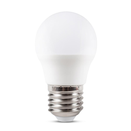Bec LED - Bec LED sferic 5W cu dulie E27 si lumina calda 3000K