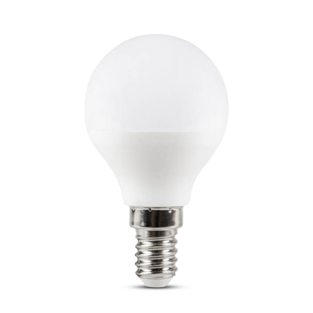 Bec LED - Bec LED sferic 5W cu soclu E14 si lumina rece 6400K