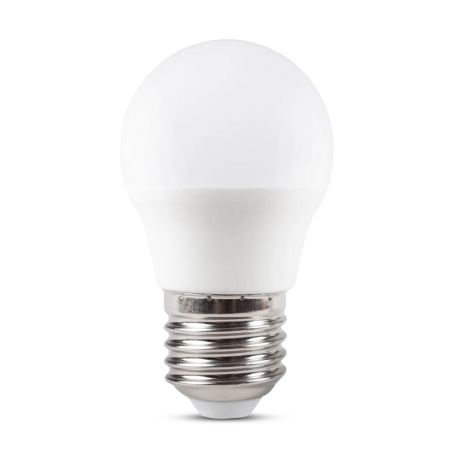 Bec LED - Bec LED sferic 5W cu dulie E27 si lumina alba rece 6400K