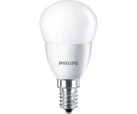 Bec LED sferic P45 mat cu soclu E14 4 W lumina calda 2700 K [0]