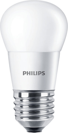 Bec LED - Bec LED sferic P45 mat cu dulie E27, 5,5 W, lumina calda 2700 K si 470 lm