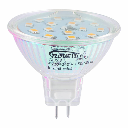 Bec LED - Bec LED spot 1.5W cu soclu GU5.3 si lumina calda 2700K