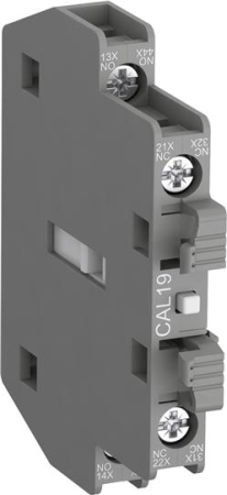 Contactor industrial - Bloc contact auxiliar lateral cu 1 contact normal deschis si 1 contact normal inchis pentru contactor