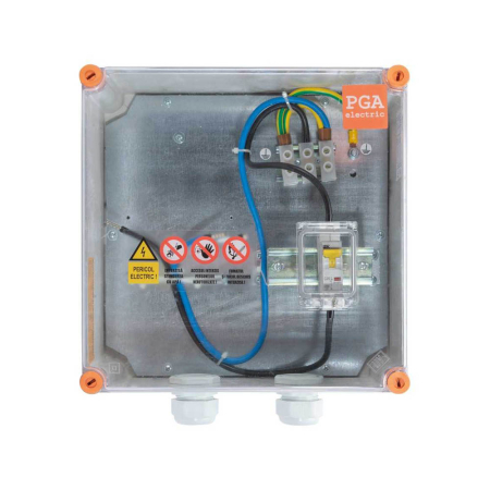 Protectie - Bloc de masura si protectie trifazat 25A 3P cu carcasa din policarbonat si capac transparent