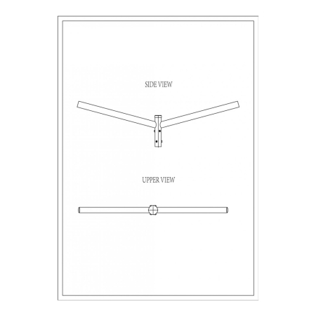 Stalpi de iluminat - Brat dublu drept de 1.5 m pentru stalp de iluminat cu deschidere la 180 grade