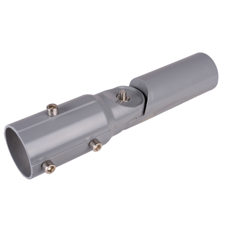 Brat reglabil gri din otel pentru corp de iluminat stradal LED cu diametre 60 mm si 68 mm [0]