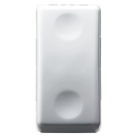 Modular - Buton cu revenire alb 1P NO 10A 250 V AC 1 modul pentru aparataj modular