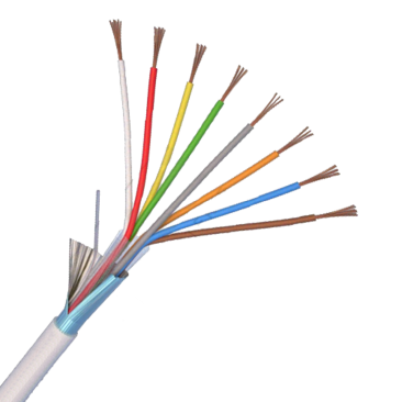 Cabluri semnalizare si control - Cablu alarmă 8x0.22 mm² – sisteme de securitate și control acces, livrat la colac