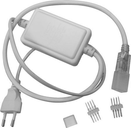 Banda LED - Cablu alimentare pentru banda LED RGB multicolora 230V IP68 lungime 200 mm