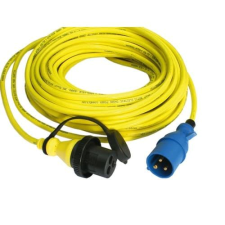 Cablu alimentare la tarm galben 15 m 25 A 250 Vac cu conectori IEC 60309 [2]