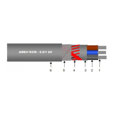 Cabluri - Cablu de joasa tensiune cu trei conductoare din aluminiu de 10 mm2 si neutru concentric din cupru de 6 mm2