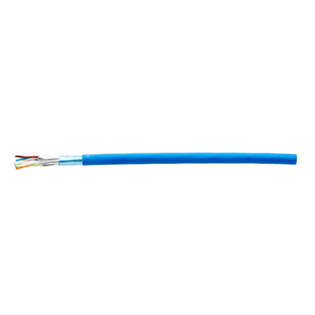 Cabluri - Cablu de date Cat6A F FTP LSZH albastru din cupru in rola de 500 m