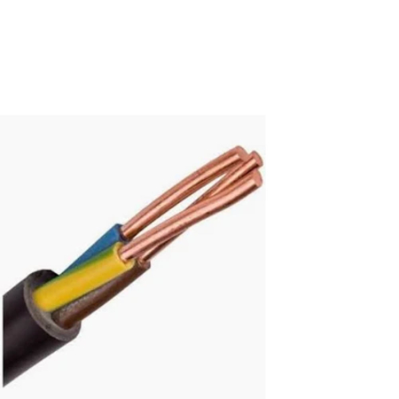 Cabluri cupru nearmat - Cablu de energie din cupru cu 3 conductoare de 6 mm2, manta PVC neagra, livrat pe tambur
