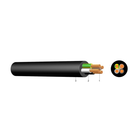 Cabluri - Cablu flexibil MCCG H07RN-F 5x1,5 mm2 cupru cu manta din cauciuc la tambur