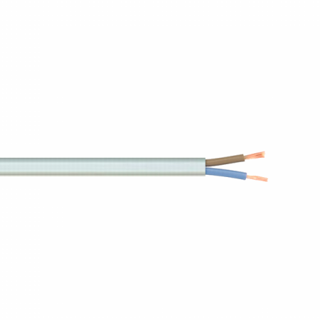 Cabluri - Cablu flexibil plat MYYUP 2x0.75 mm2 negru la colac de 100 m