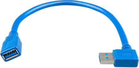 Invertoare - Cablu prelungitor USB 0 3 m cu mufa unghiulara