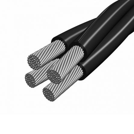 Cabluri - Cablu torsadat aerian din aluminiu cu 4 conductoare de 25 mm2 pentru retele de joasa tensiune