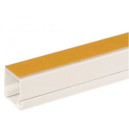 Canal cablu - Canal cablu autoadeziv alb din PVC ignifugat 16x16 mm lungime 2 m