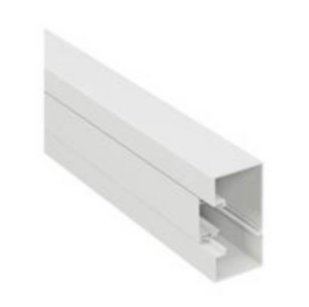 Canal cablu din PVC alb cu capac snap on pentru trasee electrice 100 x 50 mm [0]