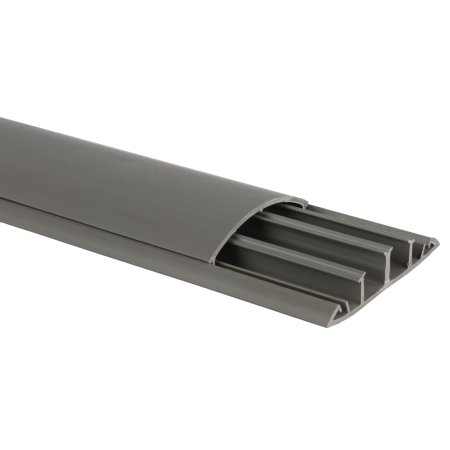 Trasee electrice - Canal cablu pardoseala gri din PVC 60 x 15 mm lungime 2 m