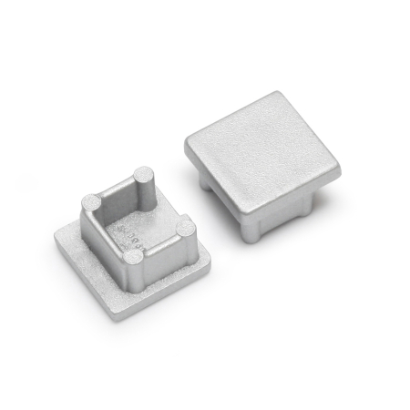 Set 2 capace de capat argintii din ABS pentru profil LED SMART10 [0]