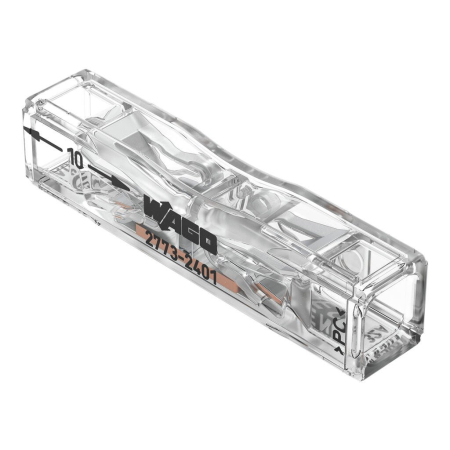 Accesorii - Clema transparenta pentru legatura in linie a doi conductori electrici pana la 4 mm2