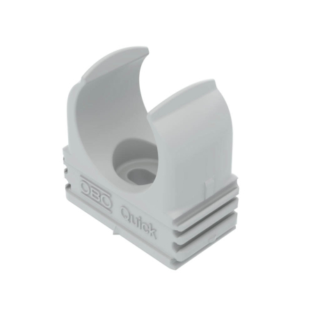 Clema Quick gri deschis pentru fixare tub electric de 20 mm [0]