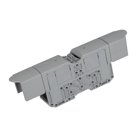 Cleme - Clema terminala gri pentru sina omega DIN de 35 mm si conductori de 150 mm2