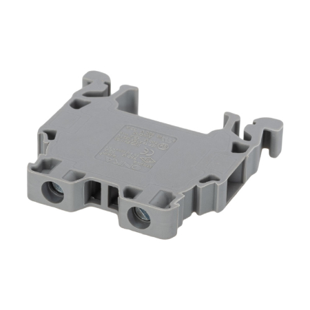 Cleme - Clema gri pentru sina omega DIN 35 mm cu conexiune cu surub si sectiune nominala 4 mm2
