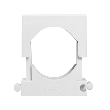 Tup rigid PVC - Clema sir cu apasare gri deschis pentru cabluri si tuburi cu diametrul 16 24 mm