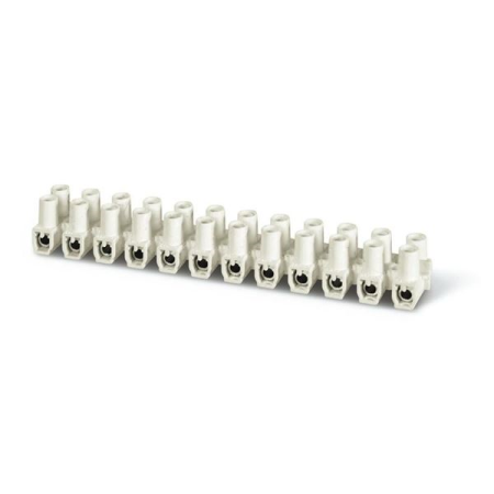Cleme - Clema sir T85 alba cu 12 poli pentru conductori de 4mm2