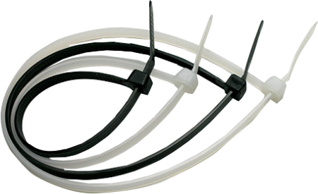Trasee electrice - Colier cablu alb 450x10 mm set 100 bucati