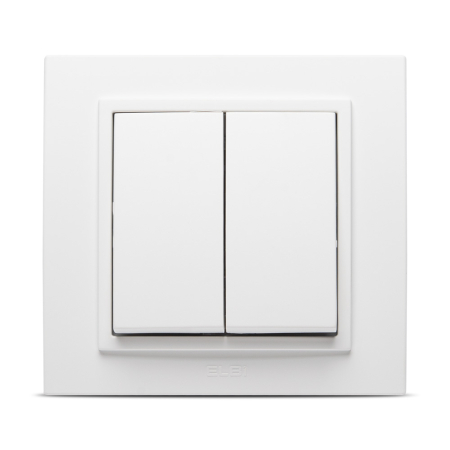 Aparataj - Comutator 10A alb mat pentru montaj incastrat in aparataj standard german
