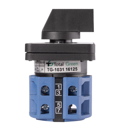 Protectie - Comutator cu came 25A cu 2 etaje si pozitie de comutare 0-1 pentru tablou electric
